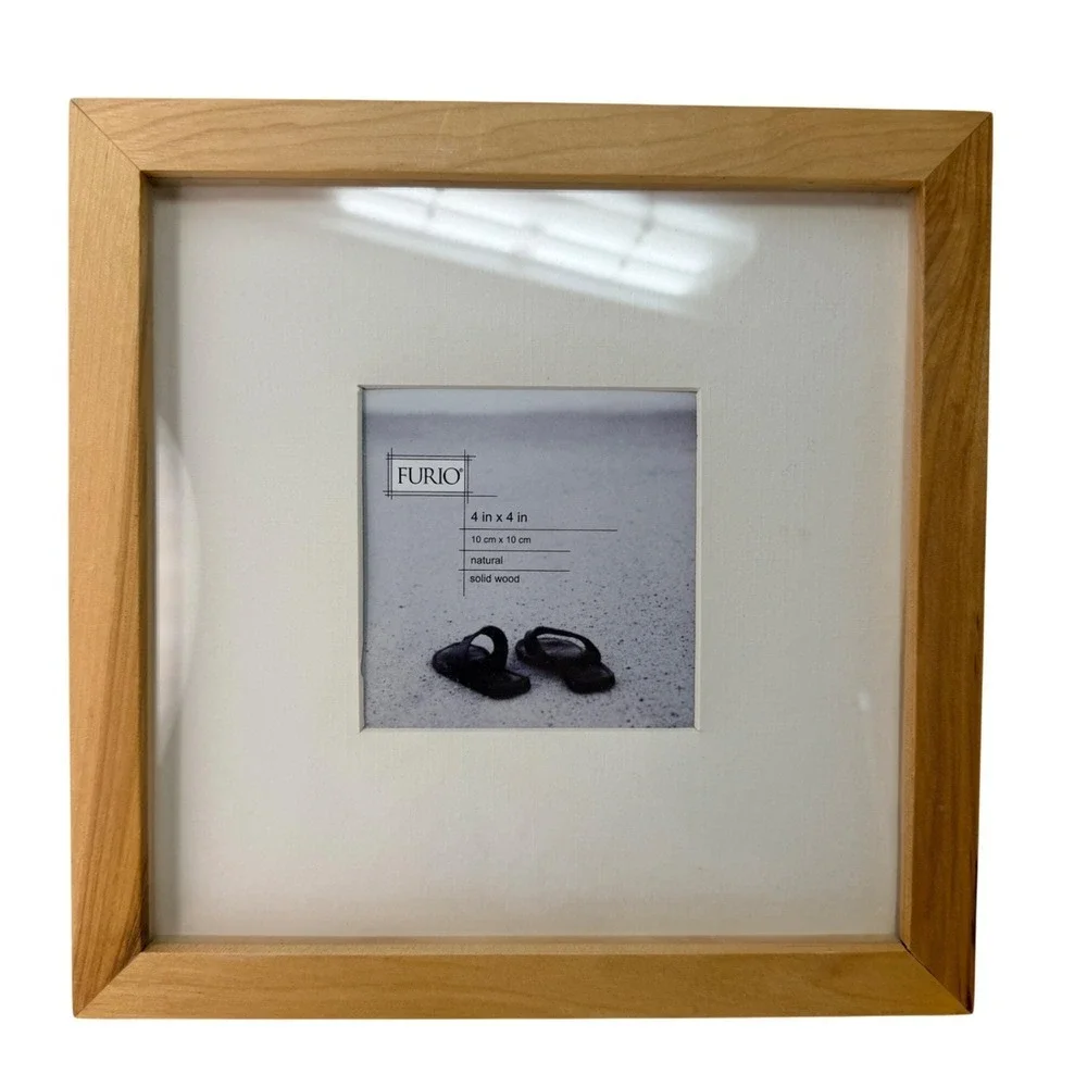 Vintage Wood Collage Frames Set Furio Oak Multi Opening Photo Display 1990s